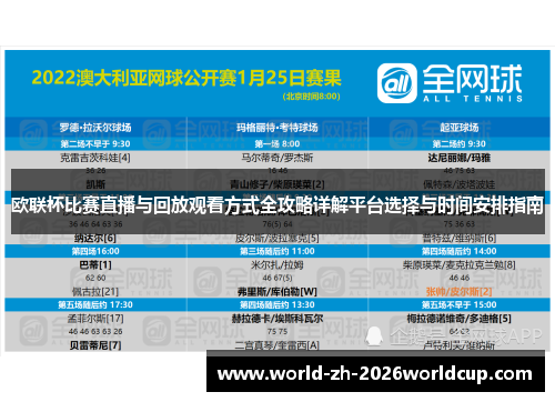 欧联杯比赛直播与回放观看方式全攻略详解平台选择与时间安排指南 欧联杯比赛直播与回放观看方式全攻略详解平台选择与时间安排指南